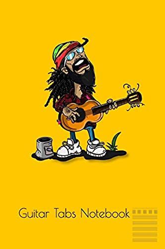 Guitar Tabs Notebook: Raggae Blank Guitar Tab Journal Notebook 120 Page 6 X 9