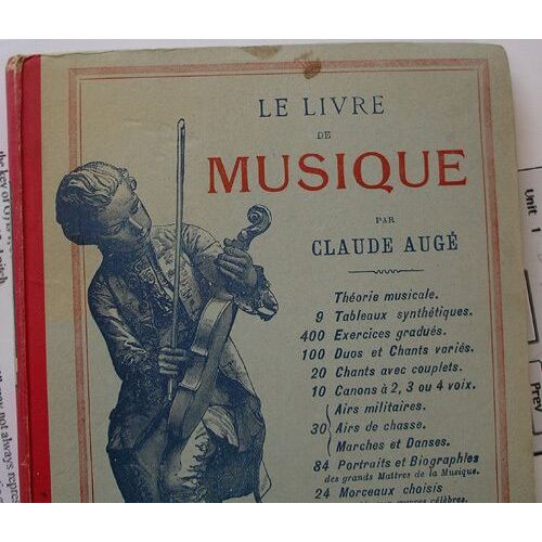 Livre De Musique Par Claude Augé (Le)