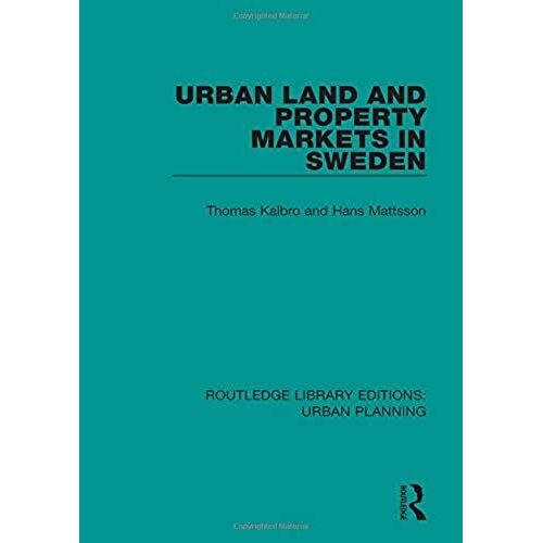 Urban Land And Property Markets In Sweden