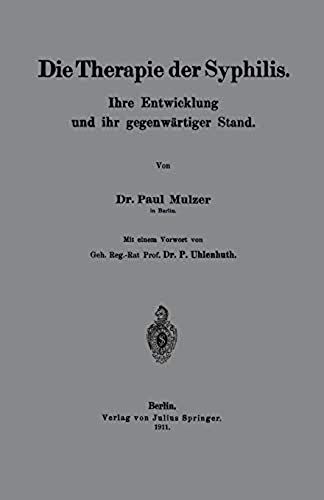 Die Therapie Der Syphilis