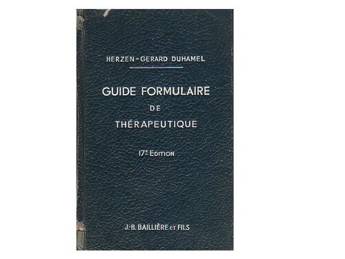 Guide Formulaire De Thérapeutique