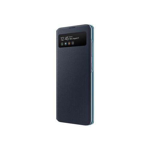 Samsung S View Wallet EF-EA715 - Étui à rabat pour téléphone portable - noir - pour Galaxy A71