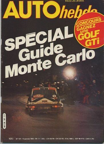 Auto-Hebdo N° 197 : Special Guide Monte Carlo