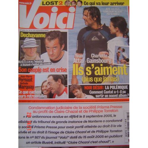 Voici N° 932 : Lost 2 Ce Qui Va Leur Arriver - Jean Pierre Pernault Et Nathalie