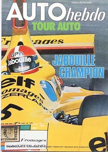 Auto-Hebdo N° 31 : Jabouille Champion