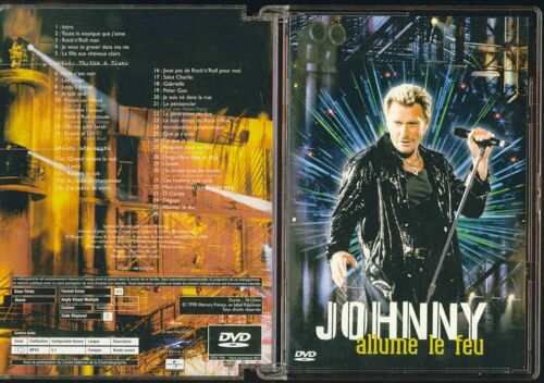 Johnny Hallyday Dvd Allume Le Feu Concert  Hors Commerce Original