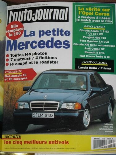 L'auto-Journal N° 1993-08 : Elle Remplace La 190 : La Petite Mercedes Classe C