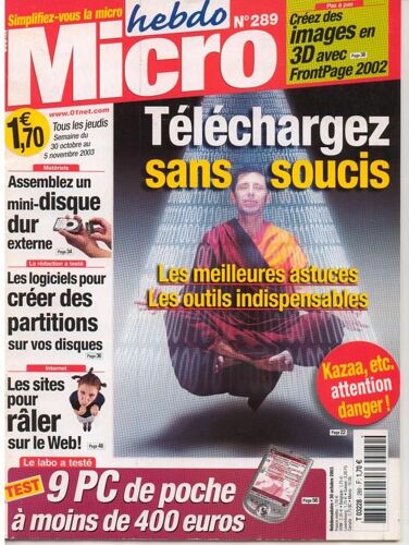 Micro Hebdo N° N° 289 : Télécharger Sans Soucis