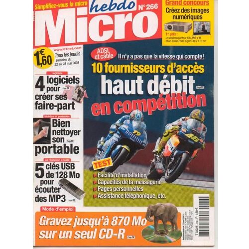 Micro-Hebdo N° 266, 10 Fournisseurs D'accés Haut Débit En Compétition