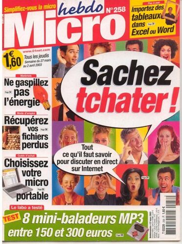 Micro-Hebdo N° 258 : Sachez Tchater (Tout Ce Qu'il Faut Savoir Pour Discuter En Direct Sur Internet)