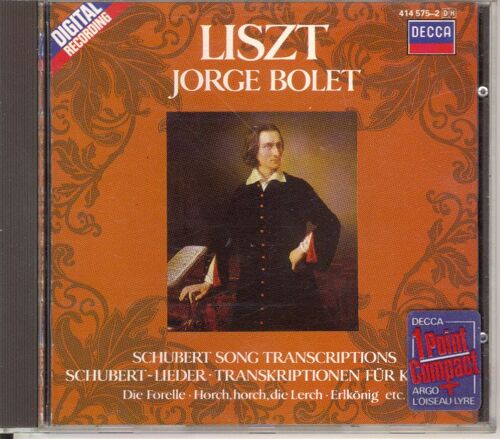 Transcriptions De Lieder De Schubert Bolet, Piano