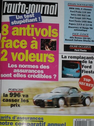 L'auto-Journal N° 1994-06 - 8 Antivols Face À 2 Voleurs