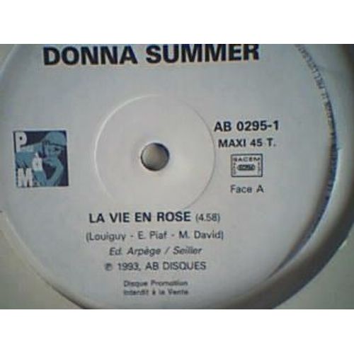 La Vie En Rose (Rare Promo 93) (Piaf)