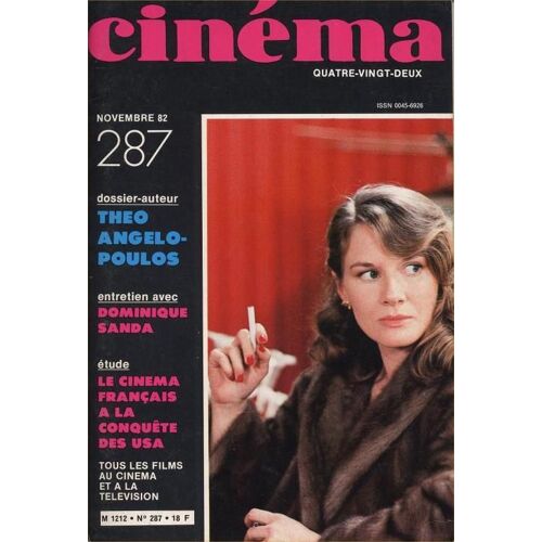 Cinéma 82 N° 287 : Angelopoulos/D.Sanda/Le Cinéma Français À La Conquête Des Usa