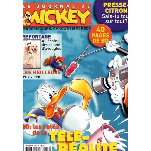 Le Journal De Mickey N° 2787 : Bd : Les Ratés De La Télé - Réalité