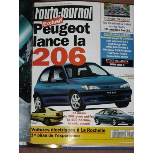 L'auto-Journal N° 1994-9 : Peugeot Lance La 206