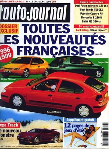 L'auto-Journal N° 416 : Toutes Les Nouveautés Françaises 1996-1999
