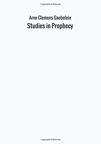 Studies In Prophecy