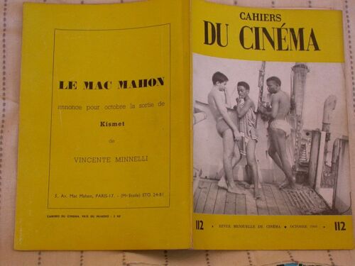 Les Cahiers Du Cinéma N° 112