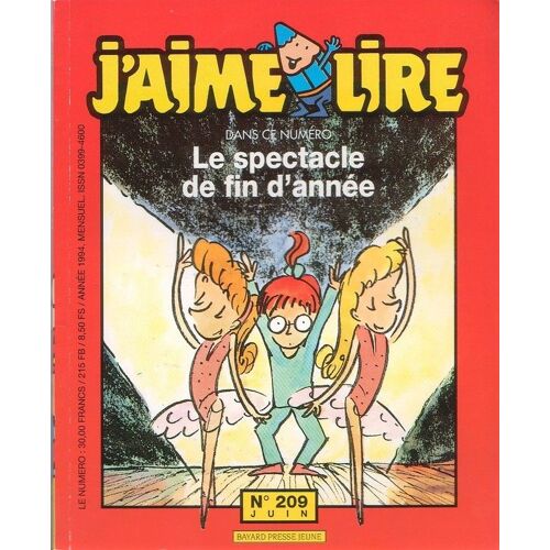J'aime Lire N°209 De 1994 : Le Spectacle De Fin D'année