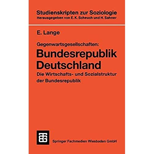 Gegenwartsgesellschaften: Bundesrepublik Deutschland