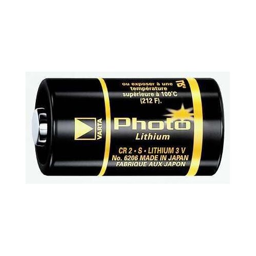 Pile Lithium pour appareil Photo CR2 VARTA., tension : 3 volts, capacité 920 mAh.