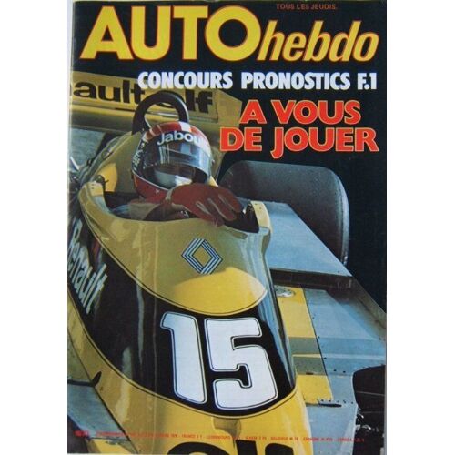 Auto Hebdo N° 103 : Concours Pronostics F1