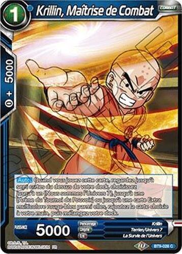 Dragon Ball Super - Bt9-028 - Krillin, Maîtrise De Combat - Commune