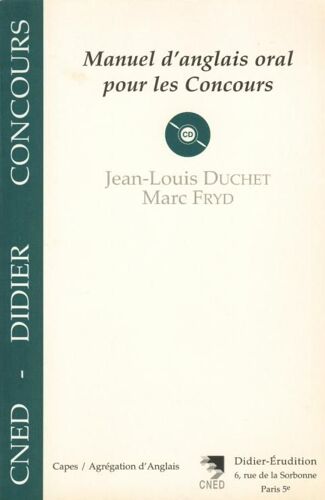 Manuel Anglais Oral Pour Les Concours