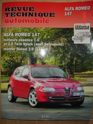 Alpha Romeo 147 - Moteurs Essence 1.6 Et 2.0 Twin Spark, Sauf Selespeed, Moteur Diesel 1.9, 116 Ch