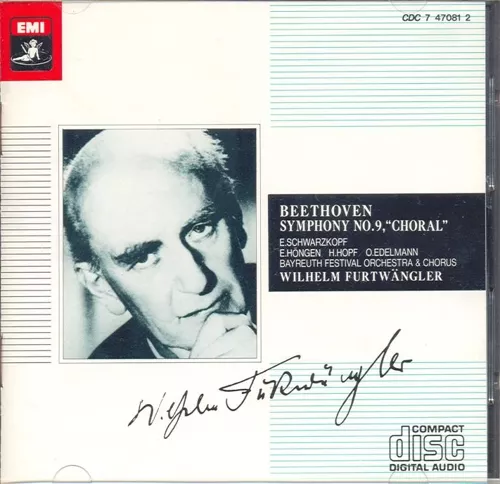 Symphonie No 9 En D Mineur Op. 125 "Choral" - Bayreuth Festival Chorus And Orchestra - Wilhelm Furtwängler (1955)