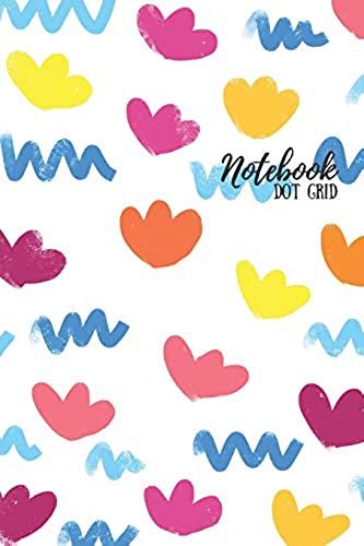 Notebook: Abstract 6x9 Dot Grid Journal With Adult Coloring Margins, 100 Pages