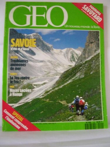 Geo - N° 149 : Savoie - Hindouisme A Hampi - Anemones De Mer - Archipel De Malte - Ecologie Du Feu