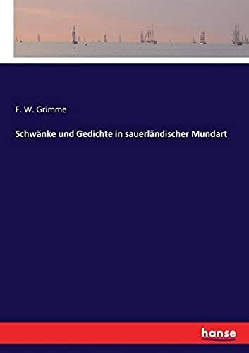 Schwänke Und Gedichte In Sauerländischer Mundart