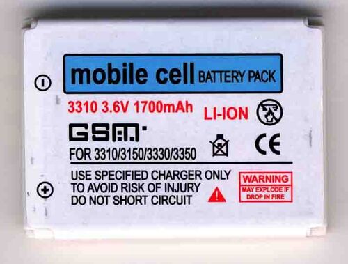 Batterie Grande Puissance 1700 Mah Pour Nokia 3310/3150/3330/3350