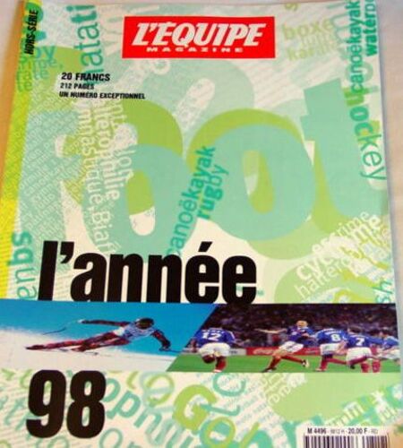 L'eaquipe Magazine Hors-Série  N° M 4496 : L'année 98