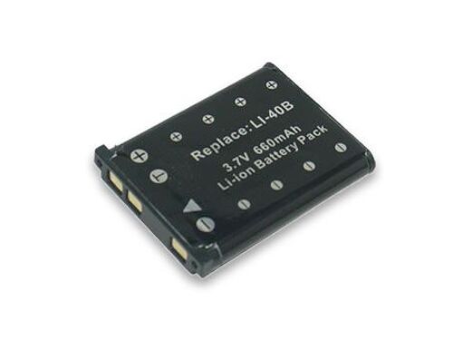Batterie Appareil Photo Numerique(660mAh)  compatible pour OLYMPUS D-630 Zoom, FE-5500, IR-300, X-600, Référence équivalente:  Li-40B