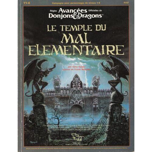 Règles Avancées Officielles De Donjons & Dragons: Le Temple Du Mal Élémentaire - Par Gary Gygax