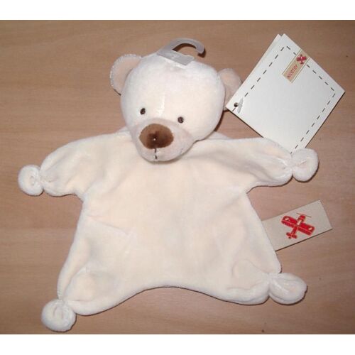 Doudou Plat Ours Crème -Nicotoy