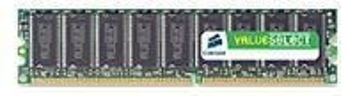 CORSAIR Value Select - DDR - module - 512 Mo - DIMM 184 broches - 333 MHz / PC2700 - CL2.5 - mémoire sans tampon - non ECC - pour FIC VC37; PCCHIPS M906, M907, M909, M925, M952, M963; SOYO...