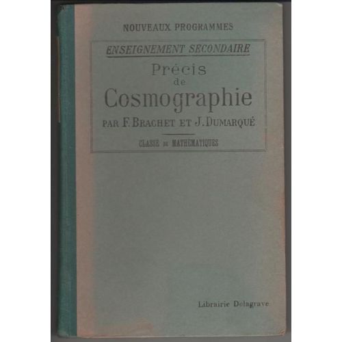 Precis De Cosmographie