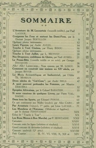 Touche A Tout N° 7 Juillet 1912