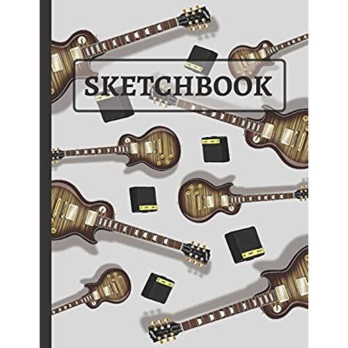 Sketchbook: Kids Electric Guitar Sketchbook To Practice Sketching, Drawing, Writing And Creative Doodling ()