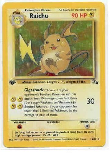 Raichu (Fossile,  Vf, 14/62)