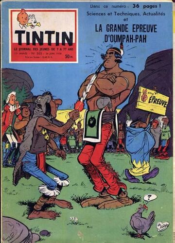 Tintin  N° 505 : Du 26/06/1958 - La Grande Épreuve D'oumpah-Pah