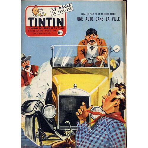 Tintin N° 492 : Une Auto Dans La Ville
