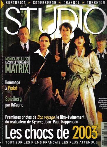 Studio Magazine N° 186 : Les Chocs De 2003 (Premières Photos De "Bon Voyage")