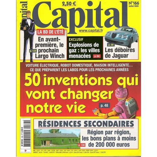 Capital N° 166 : 50 Inventions Qui Vont Changer Notre Vie