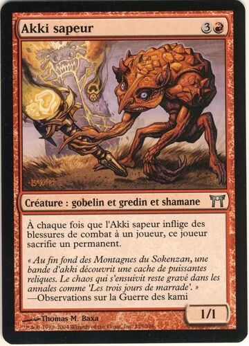 Akki Sapeur     Kamigawa   Vf