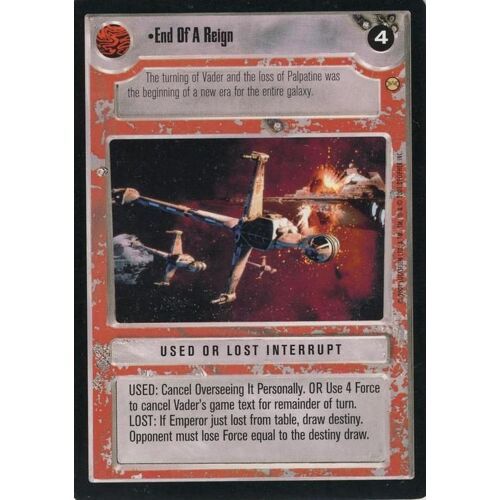 Star Wars C.C.G - Edition Limited -Tatooine - Vo - End Of A Reign